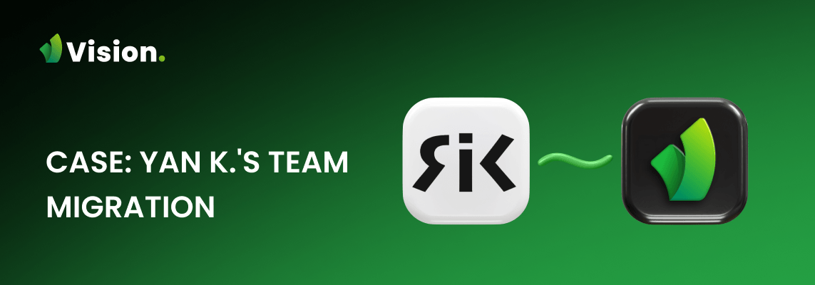 In this case study, Yan K. shares how switching to Vision helped him save time, organize workflows, and reach a new level of productivity.